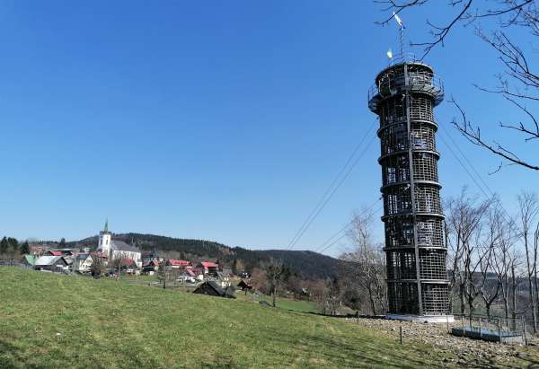 Torre panoramica del faro di Příchovice