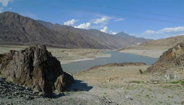 Uitzicht op de Indus