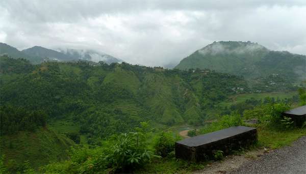 Comté derrière Pokhara