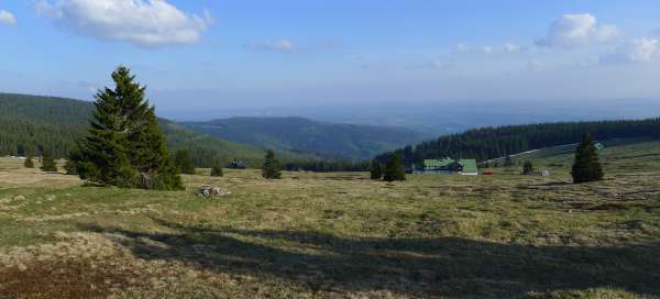 Silesian Trail을 따라 Strážné에서 하이킹