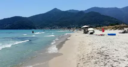 Złota plaża Thassos