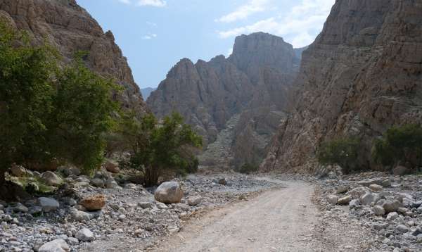 Début des gorges en vue