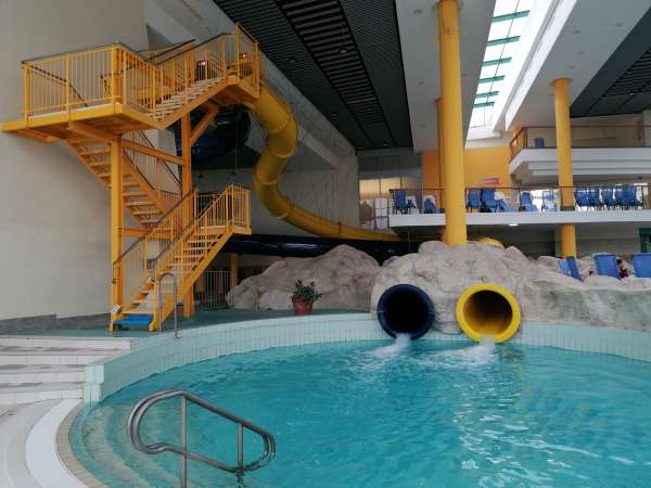 Two water slides