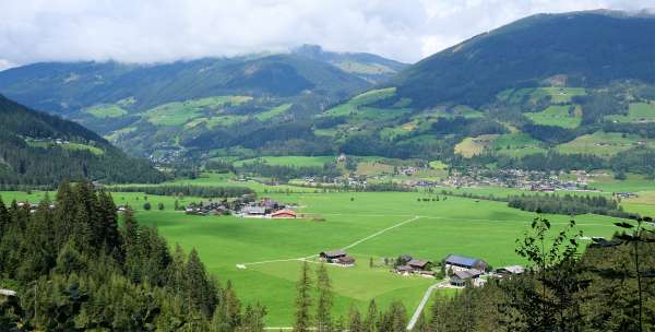 Prachtig uitzicht op de Salzach-vallei