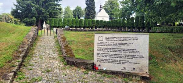 Volary – Todesmarsch-Denkmal: Wetter und Jahreszeit