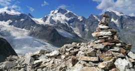 As montanhas mais altas das montanhas Bernina