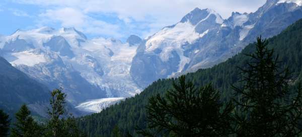 A cordilheira mais alta dos Alpes Orientais: Acomodações