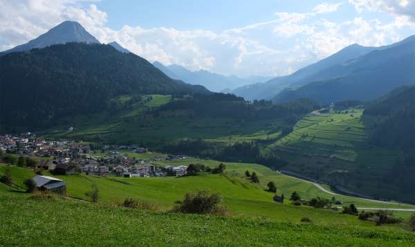 Uitzicht op het Norbertshöhe-zadel