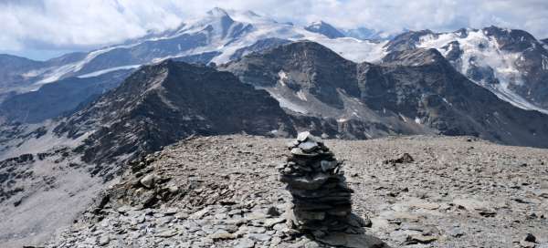 Subida ao Hintere Schöntaufspitze (3325 m): Tempo e temporada