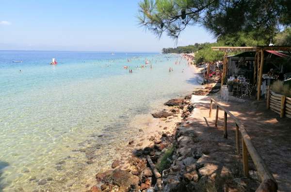 Entrée sud-ouest de la plage