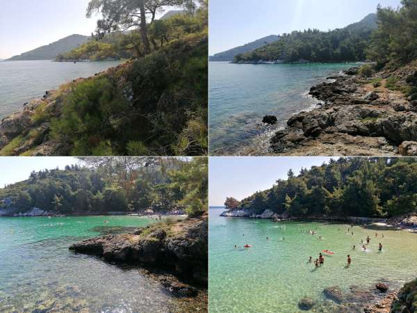 Caminhe até a praia de Glifoneri