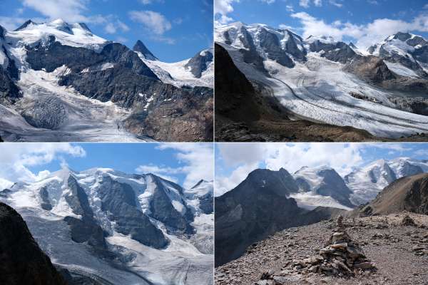 Vistas da montanha de Sass Queder