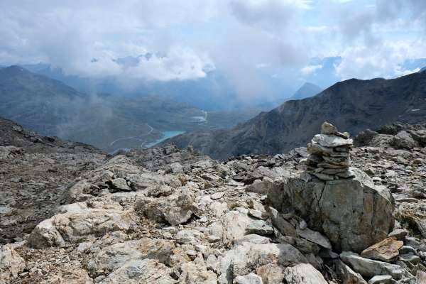 Widok w stronę przełęczy Bernina