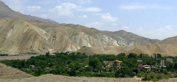 Landscape behind Tehran 