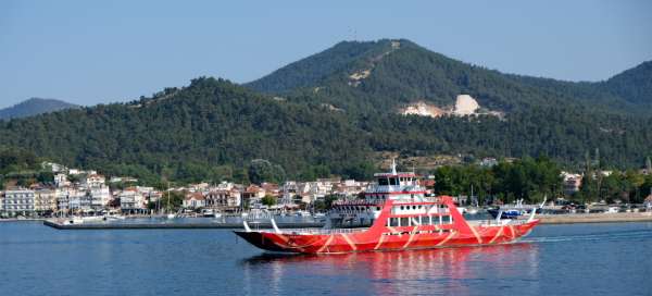 Ferry to the island of Thassos