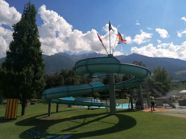 A small water slide
