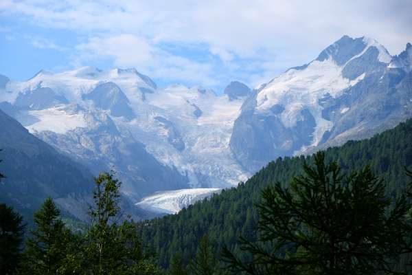 Uitzicht op Bernina