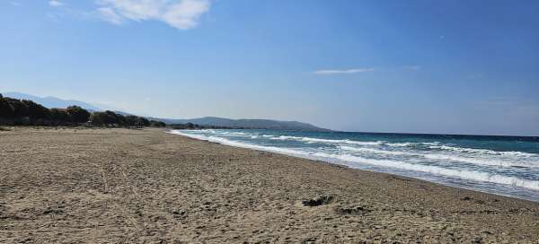 Pláž Fanes: Počasí a sezóna