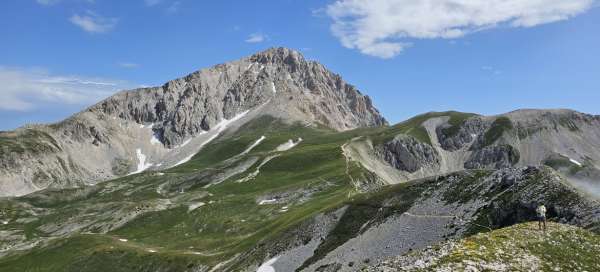 Subida ao Corno Grande (2.912 m): Tempo e temporada