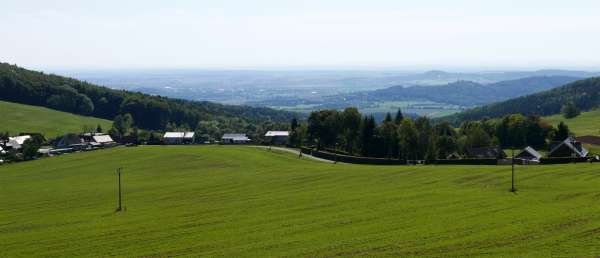 Uitzicht op het Jičín-bekken