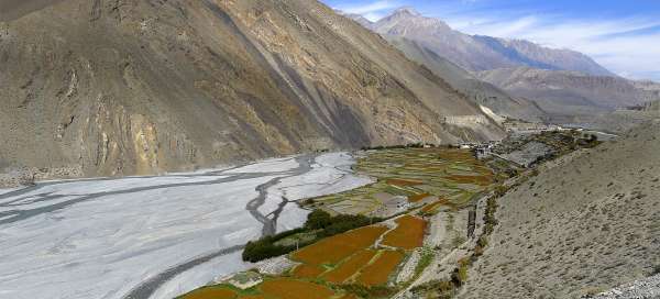 Fiume Kali Gandaki: Alloggi