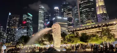 Ein Spaziergang durch den Merlion Park