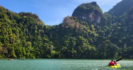 임신부 호수 여행