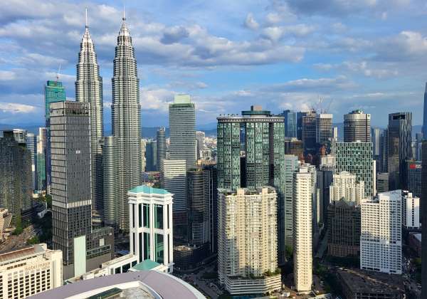 Blick auf Petronas