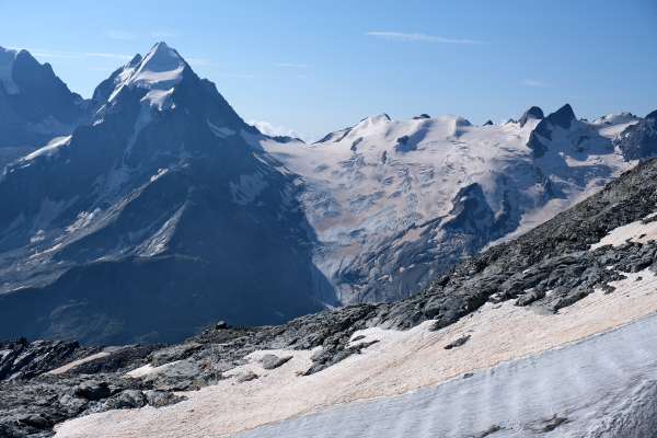 Piz Roseg의 전망 (3935m)