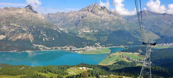 Kabelbaan naar Corvatsch