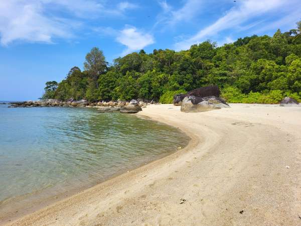 Extrémité ouest de la plage