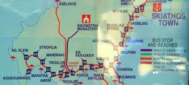 Skiathos - transport en bus autour de l'île
