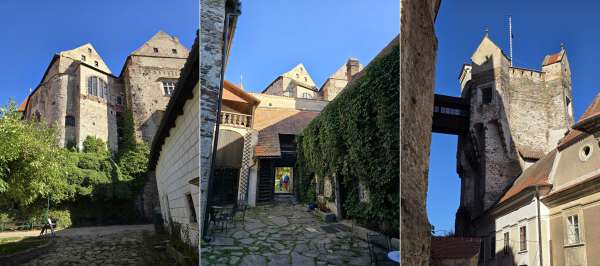 Ansichten der Burg Pernštejn
