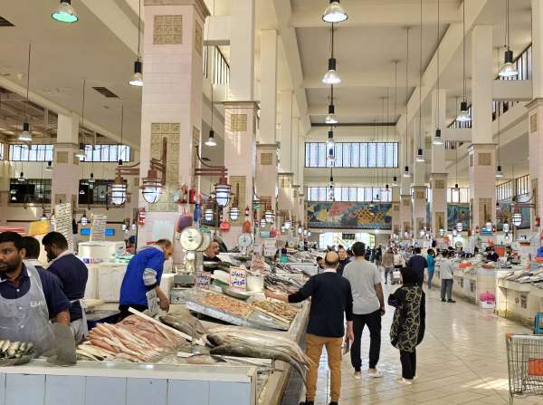 Koeweitse verse vismarkt