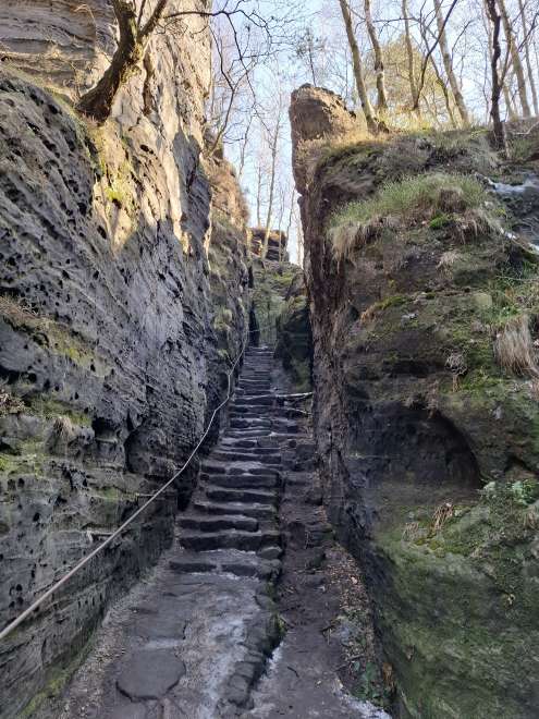 Rock stairs