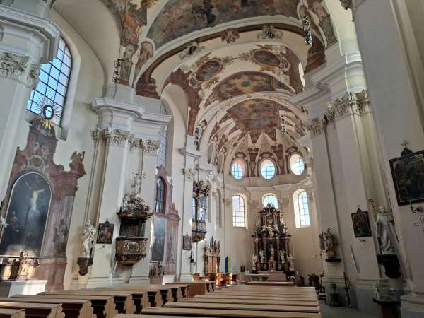 Interior of the basilica