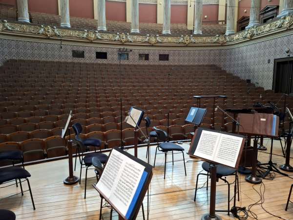 Podium of the Dvořák Hall