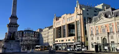 Une promenade à travers le Rossio et la Place des Découvertes