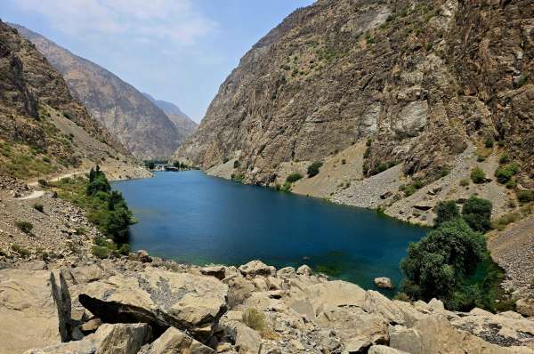 Uitzicht vanaf de morene