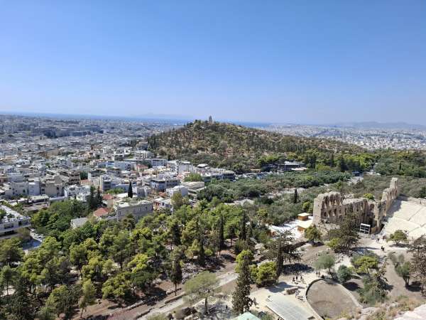 도시의 남쪽 전망