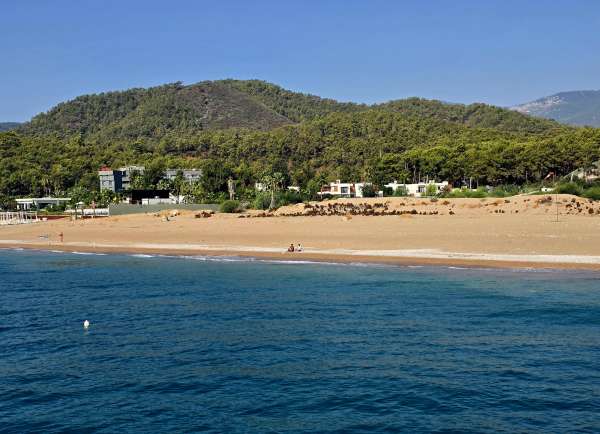 テキロヴァの公共ビーチ