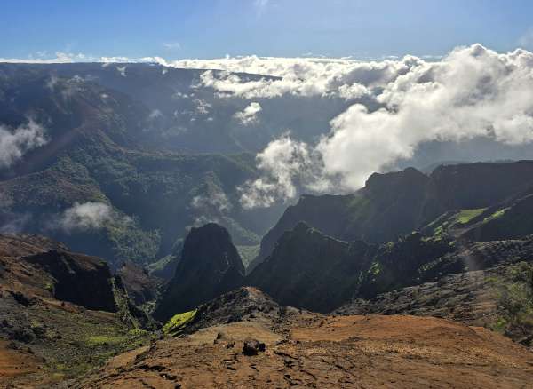 Nuages au-dessus du canyon