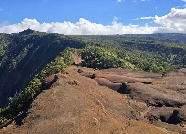 Begin van de Pihea Trail
