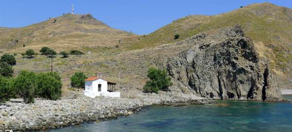Malá kaplička ve Skala Eresou: Ubytování