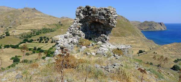 Ruïnes boven Skala Eresou