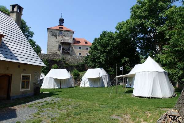 Medieval camp and tavern