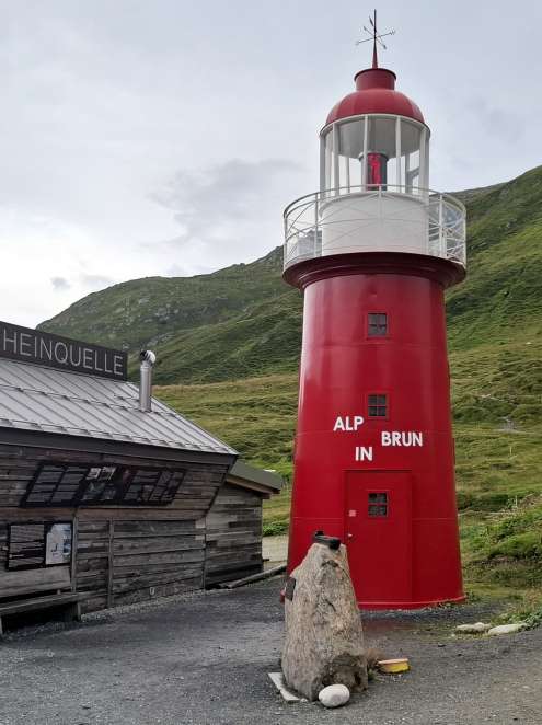 Why is the lighthouse in the mountains?