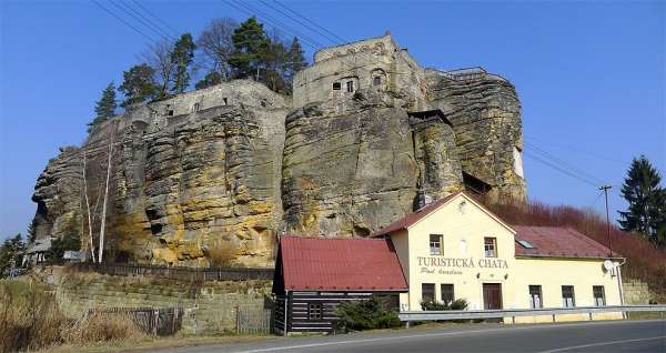 Below the rock castle