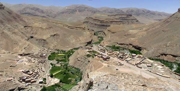 Panorama of canyon Dades 