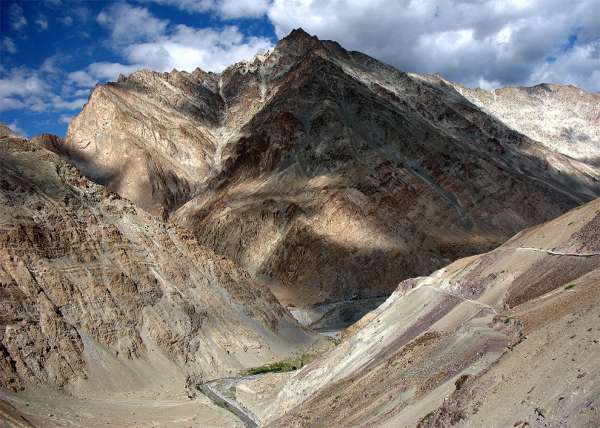 Outĺook at the confluence of Zanskar wit